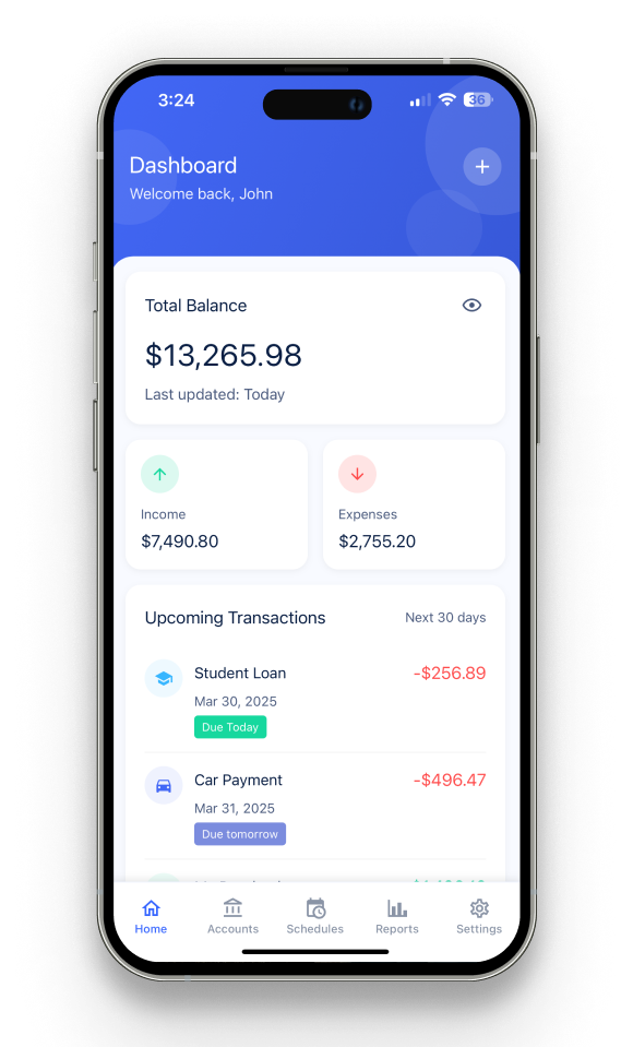 Radar Finance Dashboard